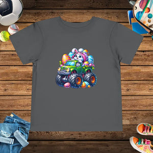 Easter Bunny Tee - Adorable Cotton Kids Shirt - Dipaliz - Asphalt / 2t - T-shirts