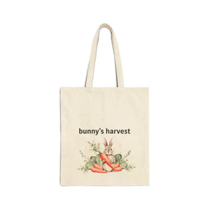 Canvas Tote Bag - Bunny Harvest Spring Easter Design - Dipaliz - Natural / 15’’ x 16’’ Gifts Online