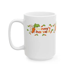 Harvest Ceramic Mug - Cute Easter Bunny Design - Dipaliz