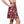 Burgundy Blossom Skater Skirt, Floral Aop High-waist Swing - Skirts - s