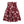 Burgundy Blossom Skater Skirt, Floral Aop High-waist Swing - Skirts - s