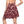 Burgundy Blossom Skater Skirt, Floral Aop High-waist Swing - Skirts - s