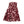 Burgundy Blossom Skater Skirt, Floral Aop High-waist Swing - Skirts - s