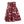 Burgundy Blossom Skater Skirt, Floral Aop High-waist Swing - Skirts - s