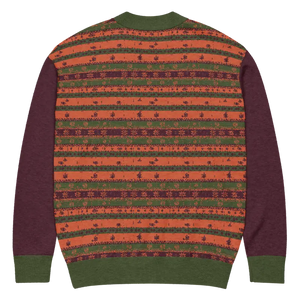 Burgundy Green Striped Cardigan - Cozy Layering Essential - Dipaliz - Cardigans