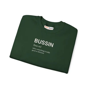 Bussin Crewneck Sweatshirt Cozy Vibes Pullover - Dipaliz - Sweatshirts