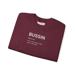 Bussin Crewneck Sweatshirt Cozy Vibes Pullover - Dipaliz - Sweatshirts