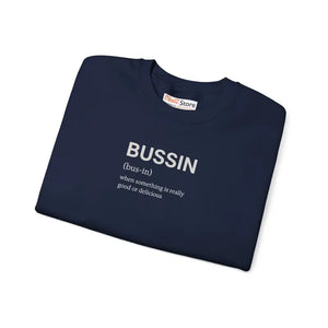 Bussin Crewneck Sweatshirt Cozy Vibes Pullover - Dipaliz - Sweatshirts