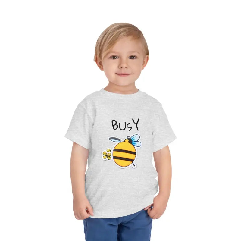 Busy Bee Short Sleeve Tee for Toddlers - Soft Cotton Comfort - Kids Clothes