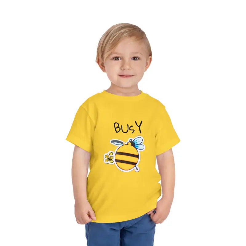 Busy Bee Short Sleeve Tee for Toddlers - Soft Cotton Comfort - Kids Clothes