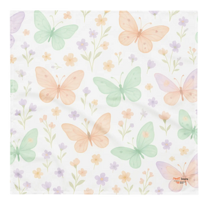 Vivid All-over Print Bandana - Recycled Butterfly Wrap - Dipaliz - Bandanas & Headties