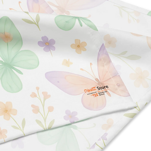 Vivid All-over Print Bandana - Recycled Butterfly Wrap - Dipaliz - Bandanas & Headties