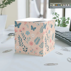 Flowers Sticky Note Cube - Creative Desk Organizer - Dipaliz - White / one Size - Notes