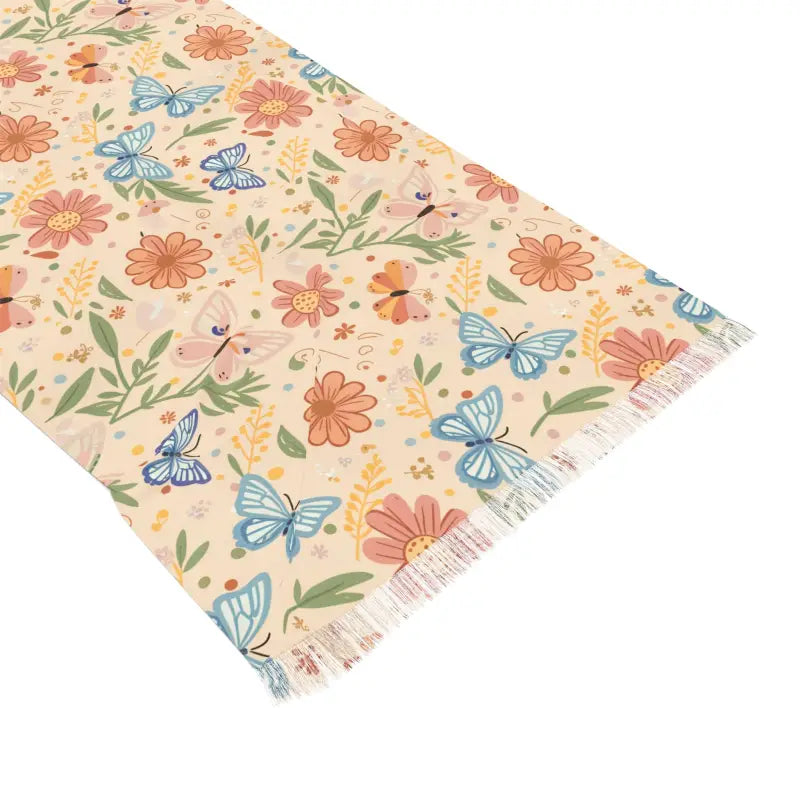 Butterflies And Flowers Light Scarf - All Over Prints