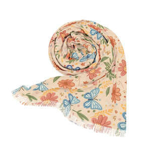 Artistic Butterfly Light Scarf - Oversized Polyester - Dipaliz - Scarves & Shawls