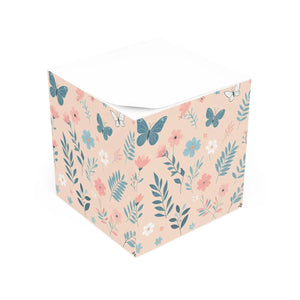 Vibrant Flowers Sticky Note Cube - 700 Sheet Desk Decor - Dipaliz - Notes
