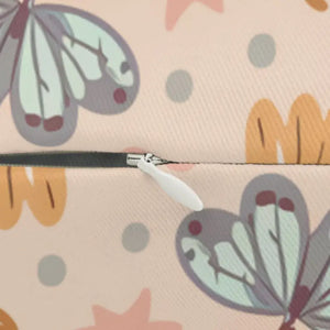 Butterflies and Flowers Lumbar Pillow - Spun Polyester - Dipaliz - 20’’ × 14’’ - Pillows