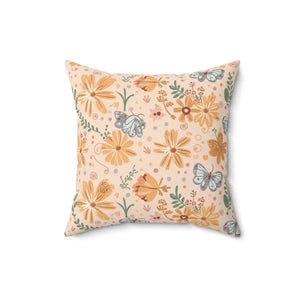 Vibrant Butterfly Pillow – Spun Polyester Square - Dipaliz - Throw Pillows
