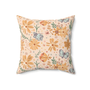 Vibrant Butterfly Pillow – Spun Polyester Square - Dipaliz - Throw Pillows