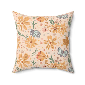 Vibrant Butterfly Pillow – Spun Polyester Square - Dipaliz - Throw Pillows