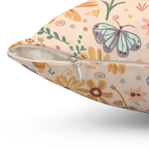 Vibrant Butterfly Pillow – Spun Polyester Square - Dipaliz - Throw Pillows
