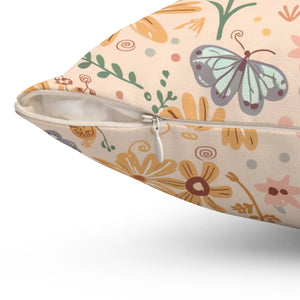 Vibrant Butterfly Pillow – Spun Polyester Square - Dipaliz - Throw Pillows
