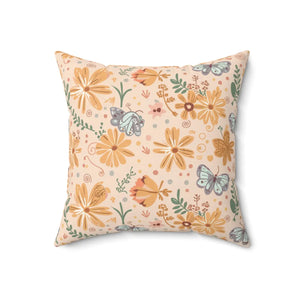 Vibrant Butterfly Pillow – Spun Polyester Square - Dipaliz - Throw Pillows