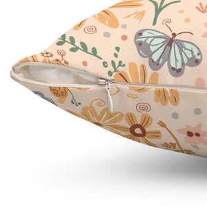 Vibrant Butterfly Pillow – Spun Polyester Square - Dipaliz - Throw Pillows