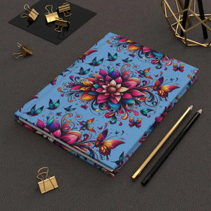 Matte Hardcover Journal - Butterfly Floral Design - Dipaliz - Journals