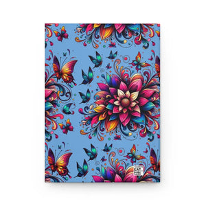 Matte Hardcover Journal - Butterfly Floral Design - Dipaliz - Journals