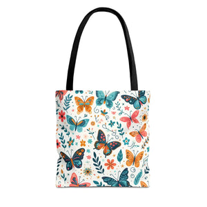Butterfly Aop Tote Bag - Butterflies Pattern - Dipaliz - Bags