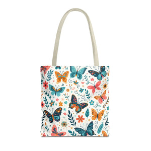 Butterfly Aop Tote Bag - Butterflies Pattern - Dipaliz - Bags
