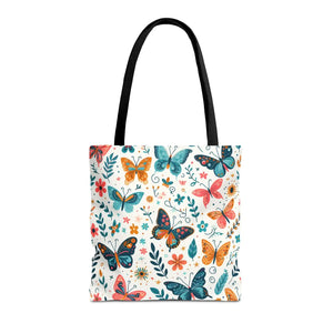 Butterfly Aop Tote Bag - Butterflies Pattern - Dipaliz - Bags