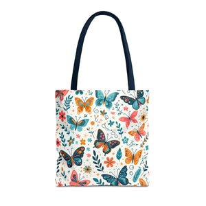Butterfly Aop Tote Bag - Butterflies Pattern - Dipaliz - Bags