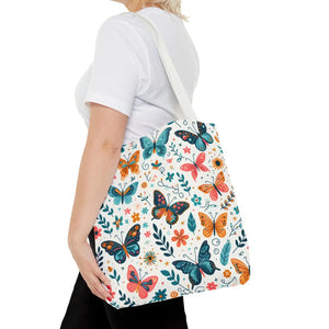 Butterfly Aop Tote Bag - Butterflies Pattern - Dipaliz - Bags