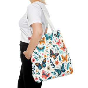 Butterfly Aop Tote Bag - Butterflies Pattern - Dipaliz - Bags