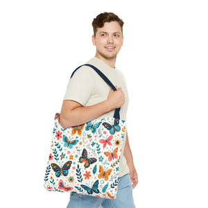 Butterfly Aop Tote Bag - Butterflies Pattern - Dipaliz - Bags