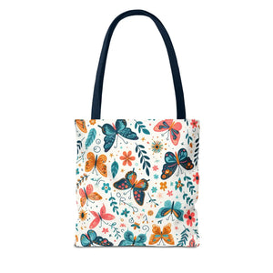 Butterfly Aop Tote Bag - Butterflies Pattern - Dipaliz - Bags