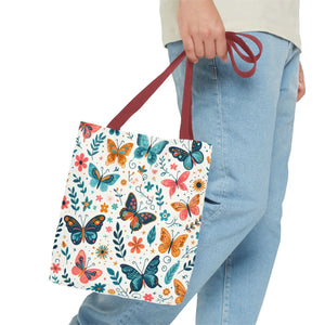 Butterfly Aop Tote Bag - Butterflies Pattern - Dipaliz - Bags