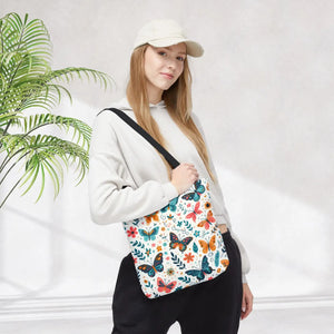 Butterfly Aop Tote Bag - Butterflies Pattern - Dipaliz - Bags