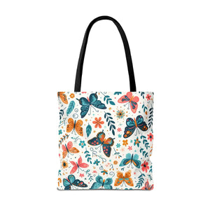 Butterfly Aop Tote Bag - Butterflies Pattern - Dipaliz - Bags