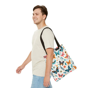Butterfly Aop Tote Bag - Butterflies Pattern - Dipaliz - Bags