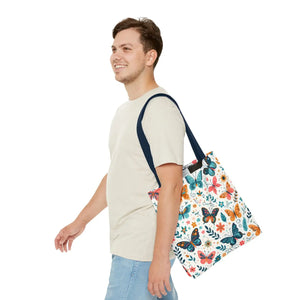 Butterfly Aop Tote Bag - Butterflies Pattern - Dipaliz - Bags