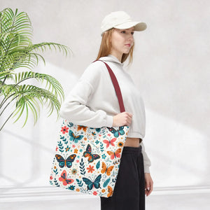 Butterfly Aop Tote Bag - Butterflies Pattern - Dipaliz - Bags