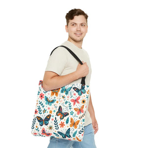 Butterfly Aop Tote Bag - Butterflies Pattern - Dipaliz - Bags