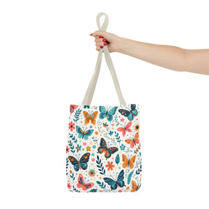 Butterfly Aop Tote Bag - Butterflies Pattern - Dipaliz - Bags