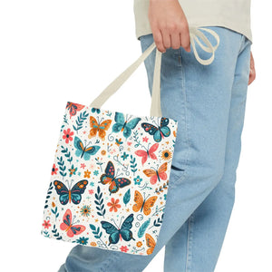 Butterfly Aop Tote Bag - Butterflies Pattern - Dipaliz - Bags