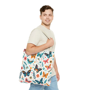 Butterfly Aop Tote Bag - Butterflies Pattern - Dipaliz - Bags