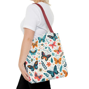 Butterfly Aop Tote Bag - Butterflies Pattern - Dipaliz - Bags