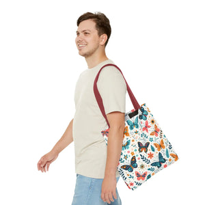 Butterfly Aop Tote Bag - Butterflies Pattern - Dipaliz - Bags